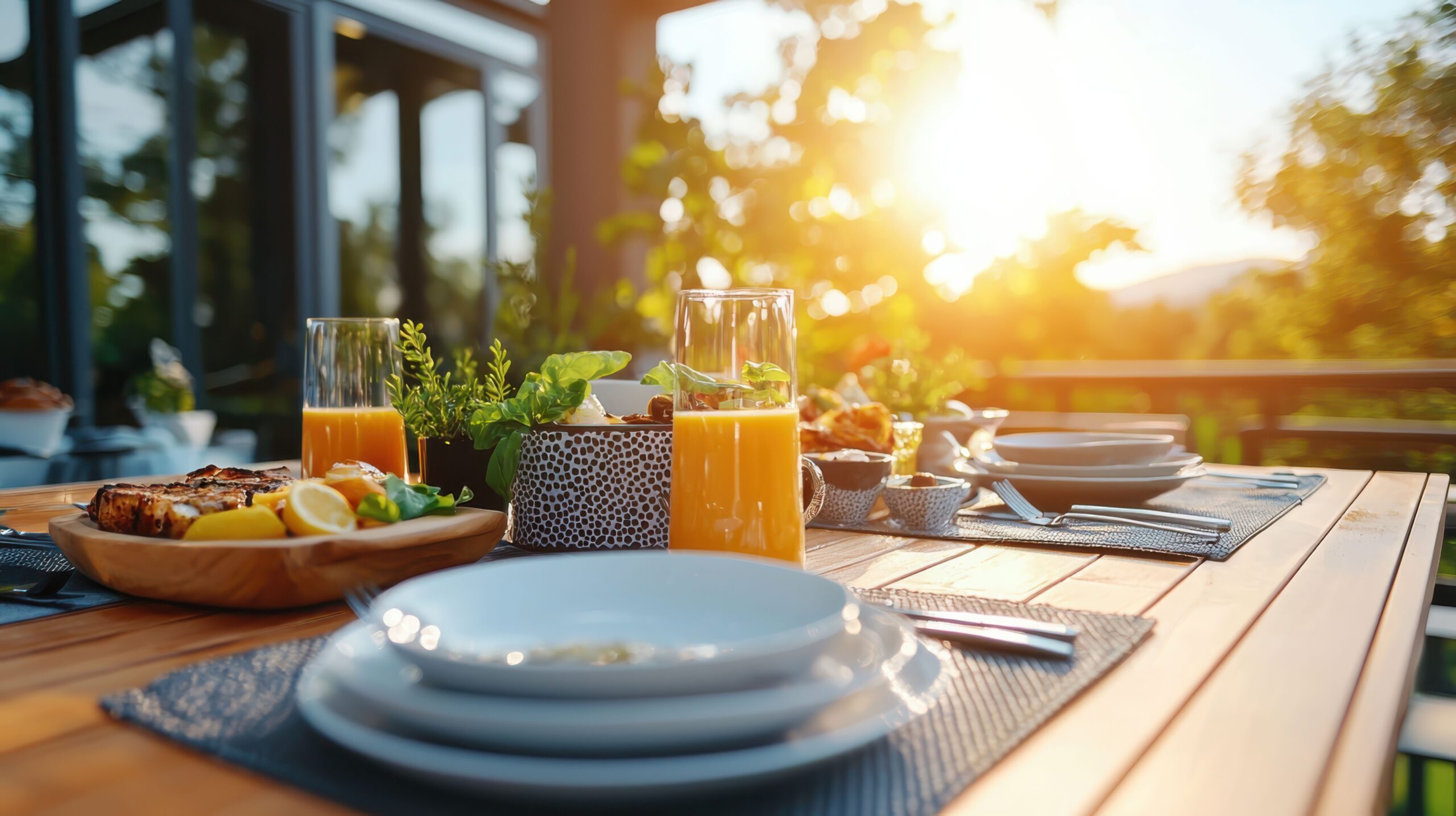 Biergartengarnitur_Terrasse mit stimmigem Design